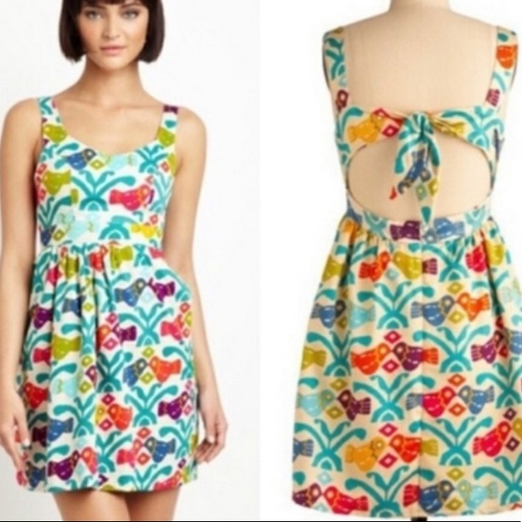 Judith March Aztec Bird Dress - Picture 1 of 3